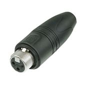 Neutrik XLR 'Heavy Duty' IP connector 3p Female Silver Housing, silver contacts