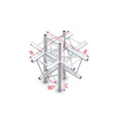 Milos ACB61 - PT30022 Cross up/down 6-way Pro-30 Triangle P Truss
