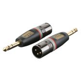 X Caliber XGA28  XLR Male 3polig verloop naar  Jack Male stereoo