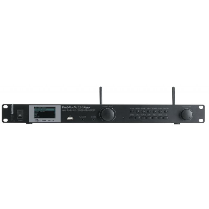 AUDIOPHONY WEBRADIO130App Internetradio, DAB, FM, mediaspeler, AUX, Bluetooth, APP en afstandsbediening