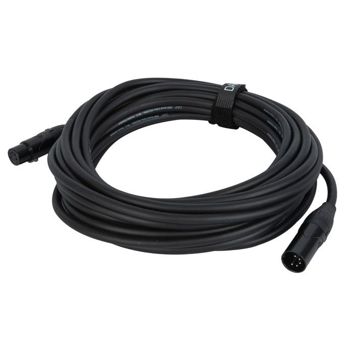 DAP FLX083 - DMX/AES-EBU XLR/M 5P to XLR/F 5P 3 mtr DMX kabel