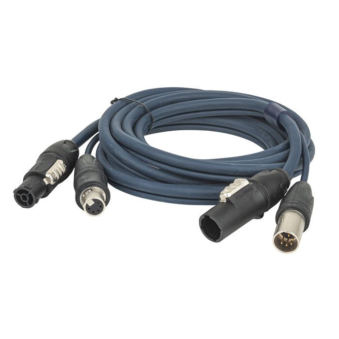 DAP FP-16 Hybride Kabel - PowerCON True1 & 5-pin XLR I P DMX & Stroom - 10 m