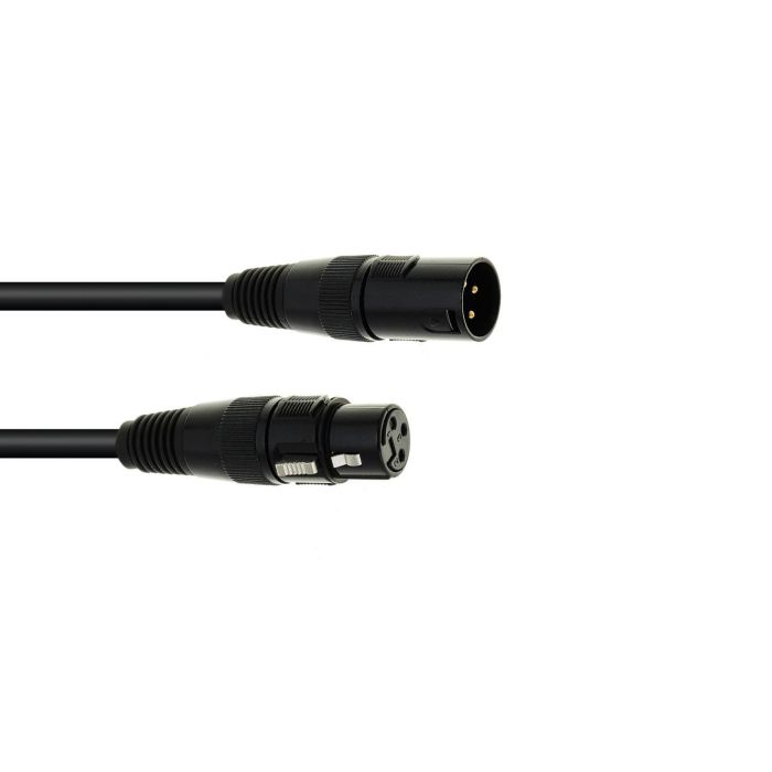 EUROLITE DMX cable XLR 3pin 3 m zwart