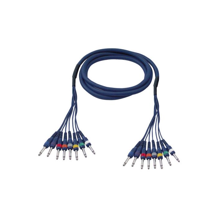 DAP FL63600 8 voudige studio snake 2 polig jack > 2 polig jack 6 mtr