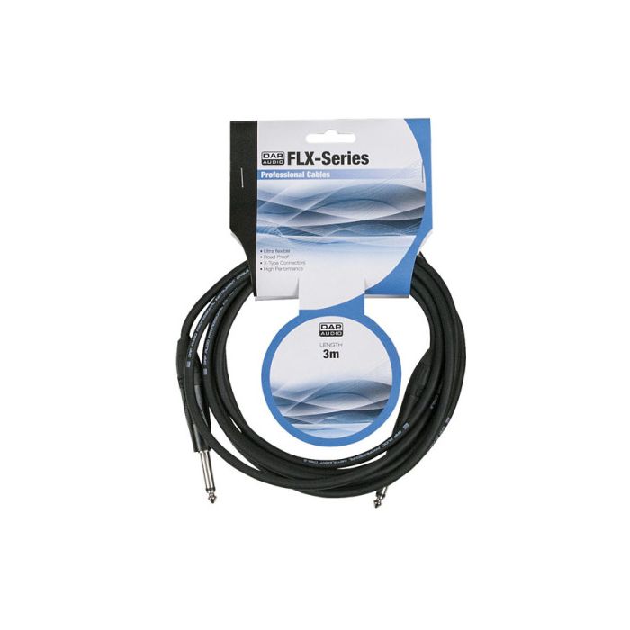 DAP FLX05 - mono Jack kabel Black 3 meter X-type