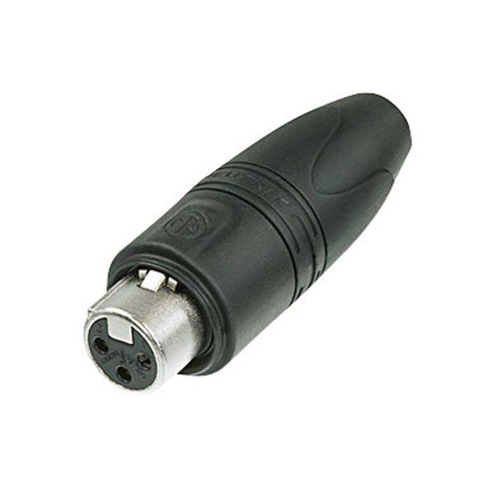 Neutrik XLR 'Heavy Duty' IP connector 3p Female Silver Housing, silver contacts 25 stuks