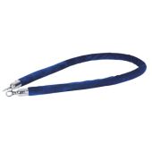 Showgear Velvet Rope Silver Hook Blue