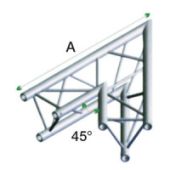 Milos ACU19 - GT30001 Driehoek Truss Hoek 45 Degrees