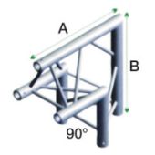 Milos ACF24 FT30006 Driehoek Truss Hoek 90° Apex Up