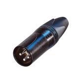 Neutrik NC3MXXBAG XLR 3p. Male connector Black metal housing, silver contacts