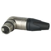 Neutrik XFK303HNB Haakse female XLR plug