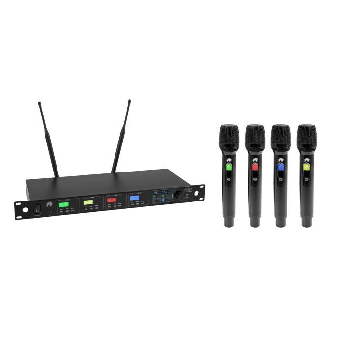 OMNITRONIC UHF-604 4-channel Wireless Mic System 823-832/863-865 MHz