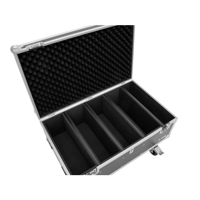 ROADINGER Flightcase 4x LED Strobe SMD PRO Trunk case with castors