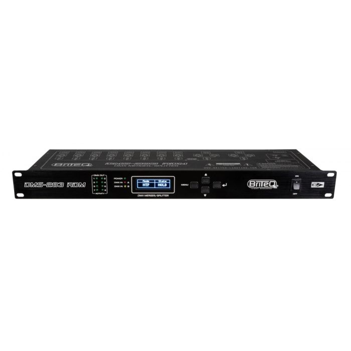 Briteq DMS-283 RDM DMX-merger + splitter + booster met RDM-ondersteuning