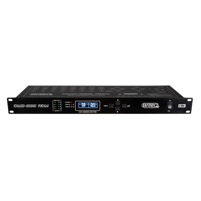 Briteq DMS-285 RDM DMX-merger + splitter + booster met RDM met 5 polig xlr