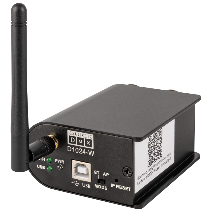 Showtec Quick DMX D1024-W
2x 512 DMX kanalen