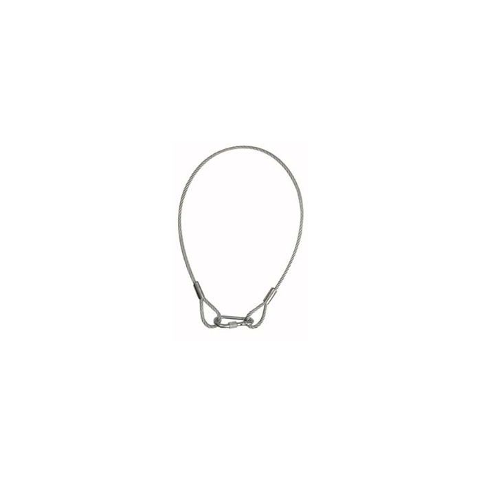 Showgear Safety Kabel BGV-C1, 75 cm 75 cm, Ø 6 mm VBG-70, met borgring, gecertificeerd 