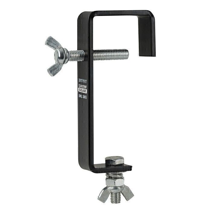 Showgear Heavy Duty Pipe Clamp SWL: 100 Kg, Black