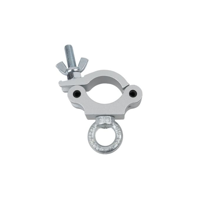 Showtec Half Coupler + Eye 340 kg Silver, Slimline for 50mm tube