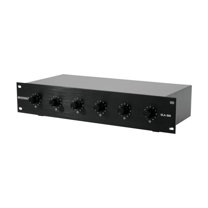 OMNITRONIC PA 6-zone mono vol contr 10W Zwart