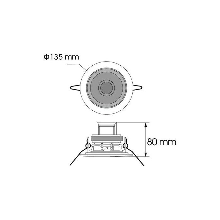 OMNITRONIC CS-4S Ceiling Speaker black