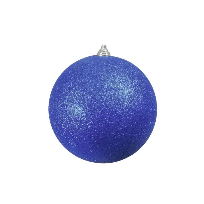 EUROPALMS Deco Kerst Bal 20cm, blue, glitter