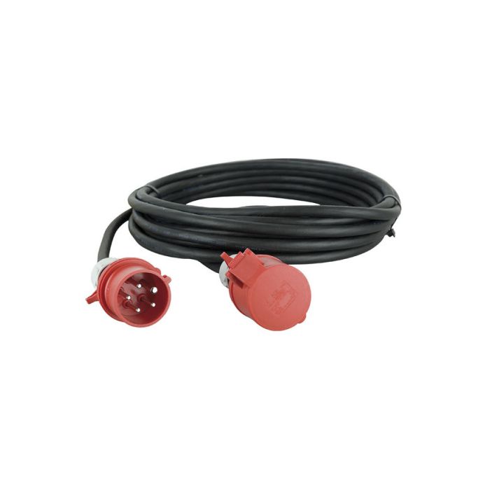 Showtec verlengkabel CEE 32 amp /CEE 32 amp 10 mtr 5 x 4mm