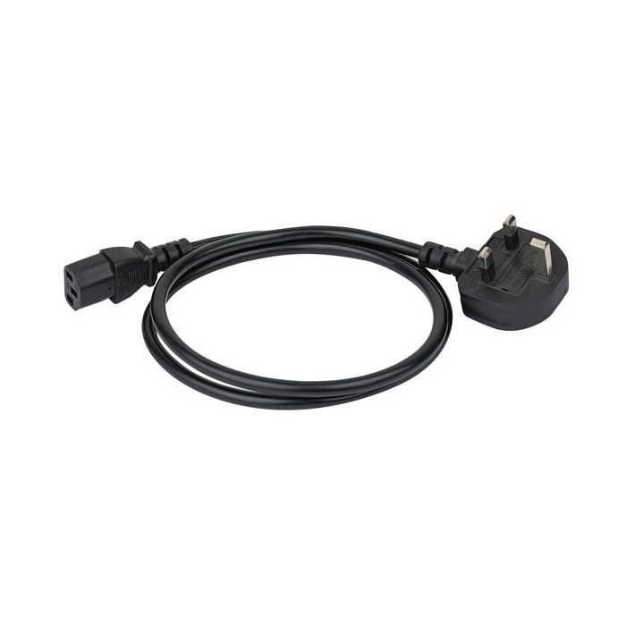 Showtec IEC C13 to UK BS13 Plug
3 x 1,5 mm² 1 m