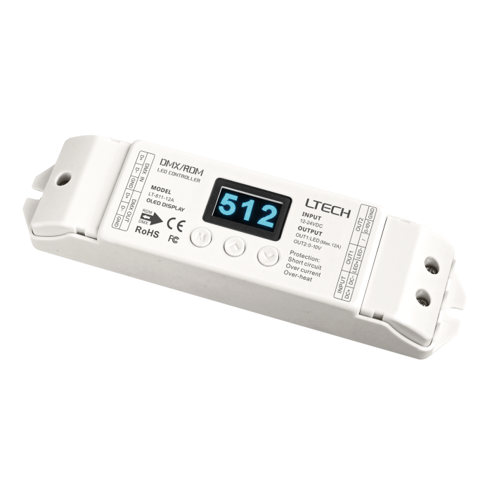 LTECH DMX LED Driver 1x 12A