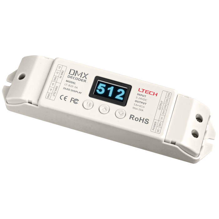 LTECH DMX LED Driver 4x 5A