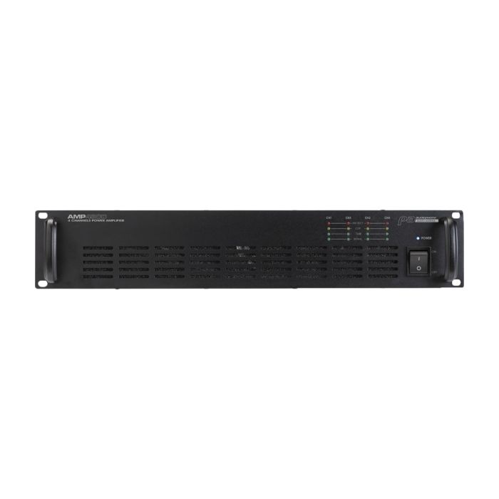 AUDIOPHONY PA AMP4300 meerkanaalsversterker: 4x 300W in-line 70V / 100V