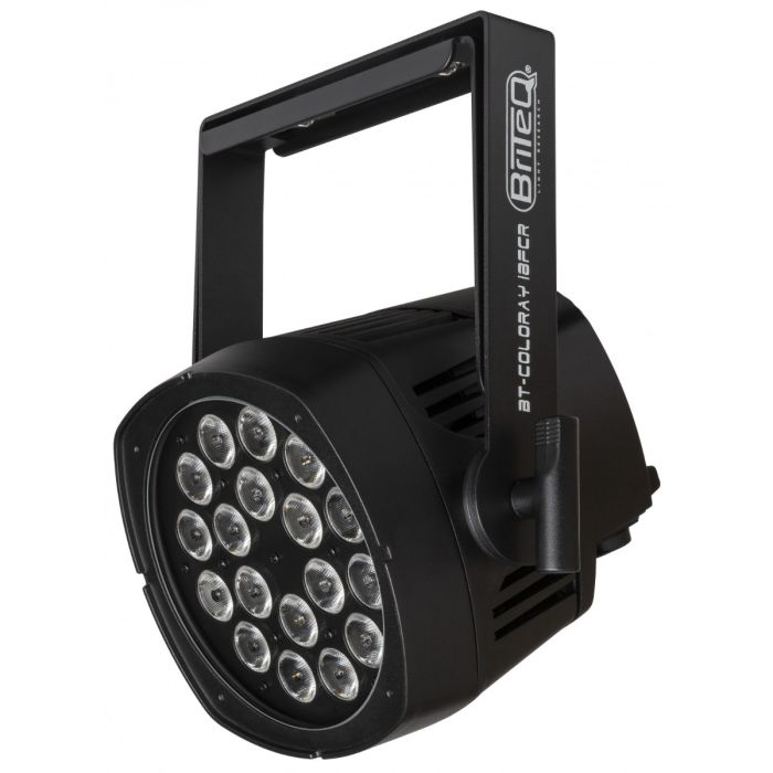 Briteq BT-COLORAY 18FCR Outdoor projector with 18x8W RGBW leds, 20° beam angle