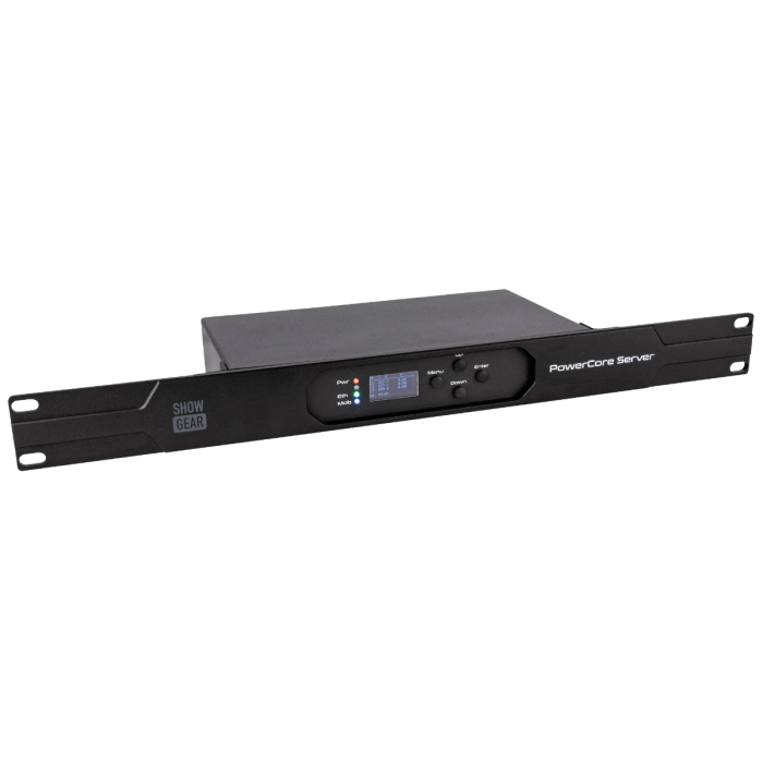Showgear PowerCore Server Bewaak tot 6 PowerCore verdeelkasten