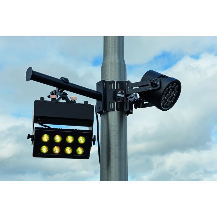 Showgear Mast Mounting Bracket ø 12,5 mm gat - Staal Zwart