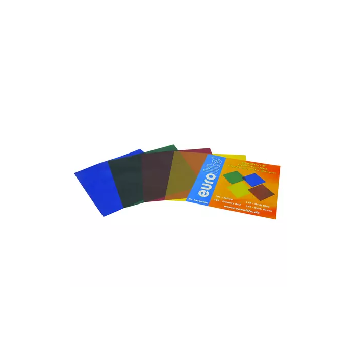 EUROLITE Par 64 Color Foil Set 24x24cm, six colors