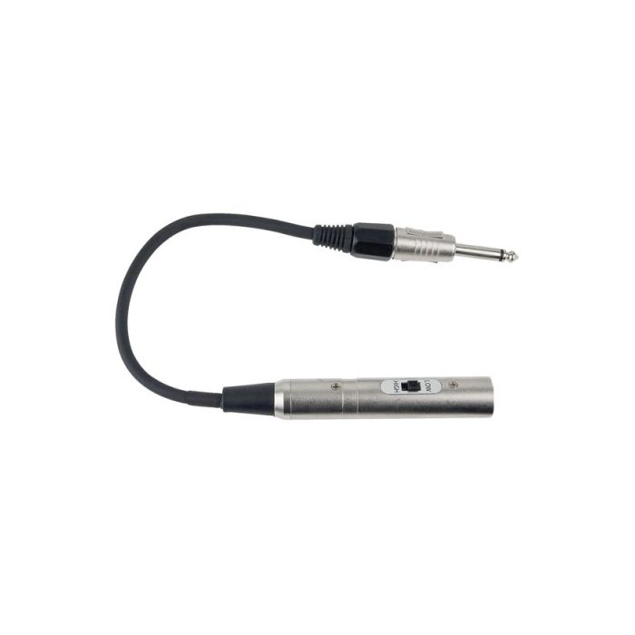 Verloop Jack Male (50KOhm) naar XLR Male (600Ohm)
