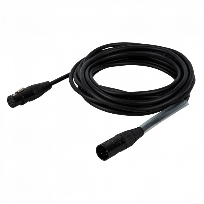 DAP FLR08 - DMX/AES-EBU XLR/M 5P naar XLR/F 5P 15 mtr - Verzilverd
