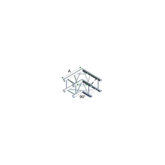 Milos QCM21 Vierkant Truss Deco 22 Hoek 90° graden