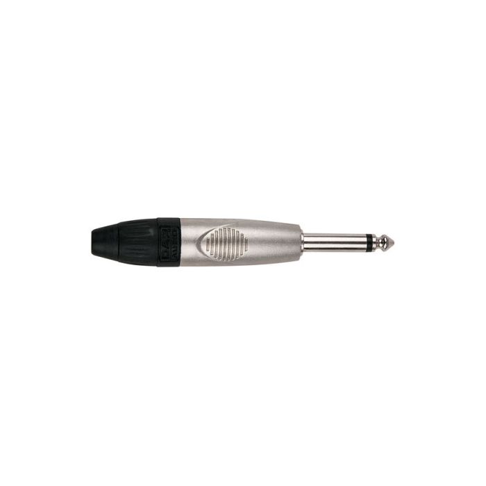 Dap 6.3mm Jack X-type Mono with black endcap Nickel housing 