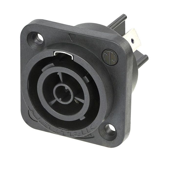Neutrik powerCON TRUE1 outlet connector afsluitbare 16A netstekker