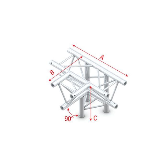 Milos ATB42 - PT30020 T-Cross + down 4-way Pro-30 Triangle P Truss