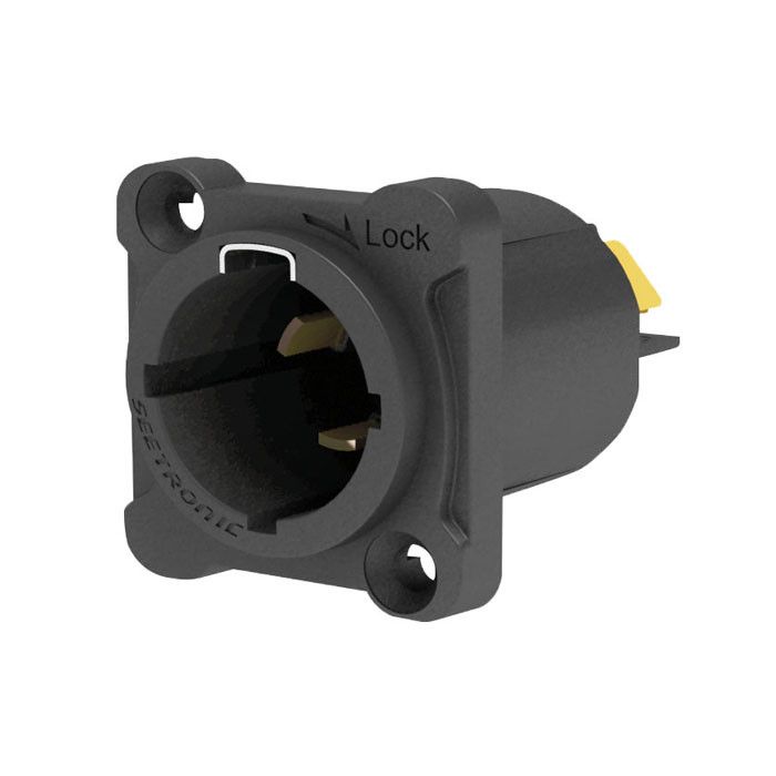 Seetronic Power Pro True Outlet Chassisconnector - Female 16 A netstekker met vergrendeling