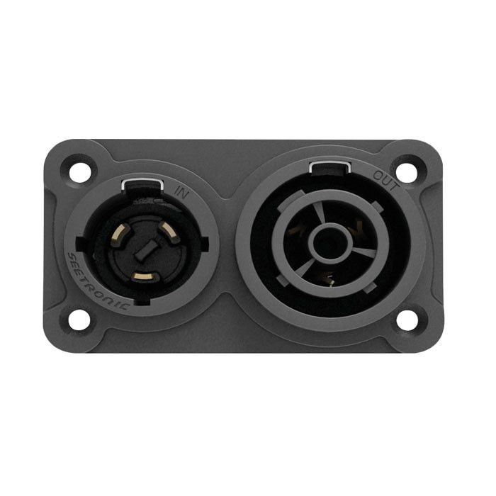 Seetronic Power Pro True Inlet/Outlet Combinatiechassis 20 A netstekker met vergrendeling